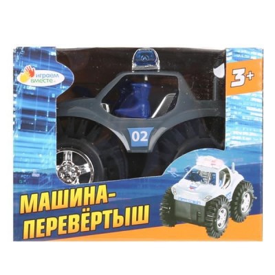 Машина-перевертыш ПОЛИЦИЯ, на бат., кор.12*9*9,5см ИГРАЕМ ВМЕСТЕ  B1640170-R