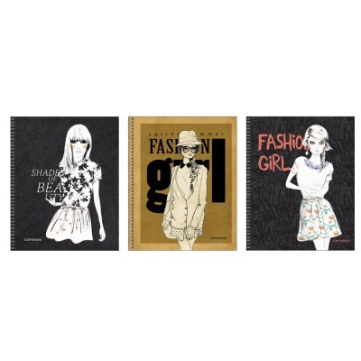 Тетрадь А5 80л "Fashion Girl" КанцЭксмо ТСЛ807714