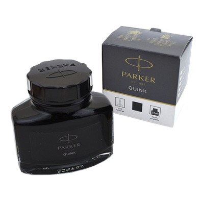 Чернила для перьевых ручек QUINK, флакон 57 мл, цвет чёрный PARKER 00-00030516