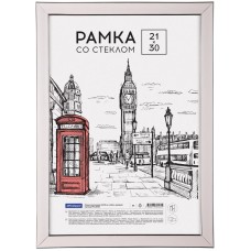 Рамка пластиковая 21*30см, OfficeSpace "Color", розовый 317296
