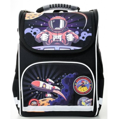 Рюкзак Schoolformat BASIC COSMO RIDER 17 л черн. 38х28х16 см жестк. каркас 1 отд. молния д/мальчиков 227839