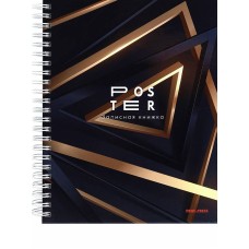 Записная книга на гребне А5 120л. ТРЕУГОЛЬНИКИ В 3D (120-6794) (7БЦ, глянц.ламинирование) 120-6794