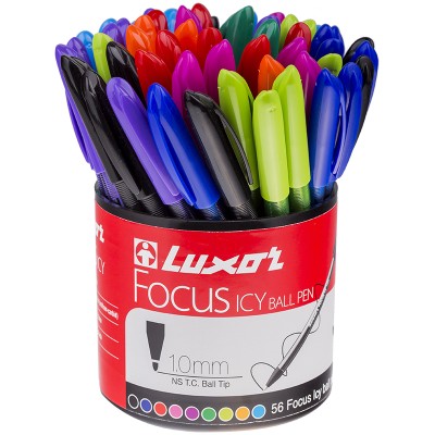 Ручка шариковая "Focus Icy", ассорти, 1мм 233870
