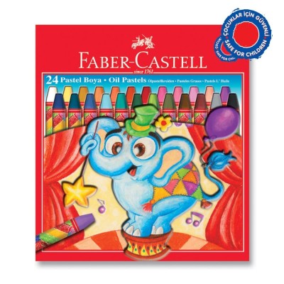 Масляная пастель Faber Castell для детского творчества, 24 цвета 125324