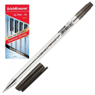 Ручка шариковая ULTRA L-10 Черный Erich Krause EK13874
