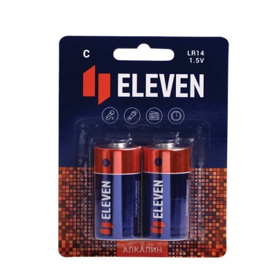 Набор батареек 2шт Eleven C (LR14) алкалиновая, BC2 301750 Набор батареек 2шт Eleven C (LR14) алкалиновая, BC2 301750