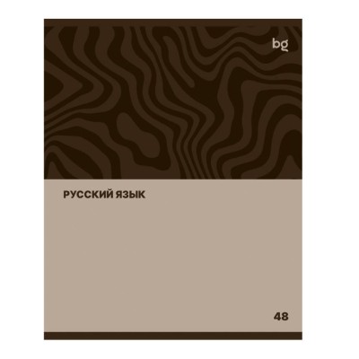 Тетрадь предметная 48л. BG "Single colour" - Русский язык, эконом 374805