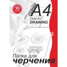 Папка д/черч. 10 л. А4 с гориз. рамкой студ. 180 г/м2 Гознак 150220