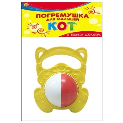 ПОГРЕМУШКА ДЛЯ МАЛЫШЕЙ. КОТ (Арт. И-1769)
