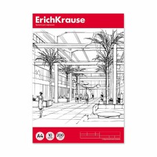 Бумага для черчения в картонной папке ErichKrause, А4, 10 листов, горизонтальная рамка 45010