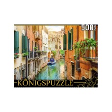 Konigspuzzle. ПАЗЛЫ 500 элементов. ШТK500-3577 ВЕНЕЦИАНСКИЙ КАНАЛ НА РАССВЕТЕ