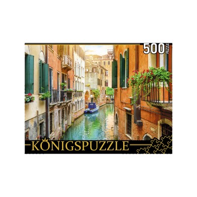 Konigspuzzle. ПАЗЛЫ 500 элементов. ШТK500-3577 ВЕНЕЦИАНСКИЙ КАНАЛ НА РАССВЕТЕ