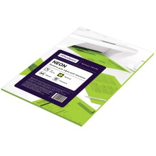 Бумага цветная OfficeSpace neon А4, 80г/м2, 50л. (зеленый) Спейс 245194