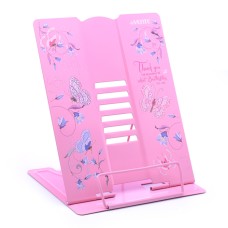 Подставка для учебников и книг "Butterfly" 27x21 см, металлическая окрашенная, вес 600 г, вертикальная, с противоскользящими ножками, с полноцветным рисунком, в пластиковом пакете с европодвесом 80631