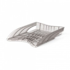 Лоток для бумаг пластиковый ErichKrause® S-Wing, Classic, дымчатый 22534