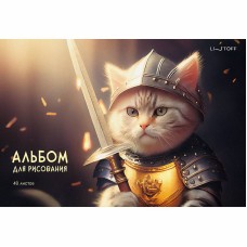 Альбом для рисования А4 40л "Легендарный кот"  КанцЭксмо А402618