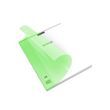 Тетрадь 48л. КЛ. с пластиковой обложкой на скобе ErichKrause® Классика CoverPrо Neon, зелен ТК52032