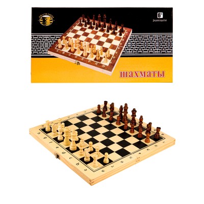 Шахматы деревянные (24х12х3 см), фигуры дерево, в коробке (Арт. AN02586)