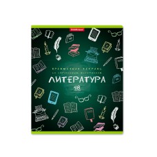 Тетрадь общая ученическая ErichKrause К доске!, Литература, 48 листов, линейка 43585