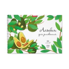 Альбом для рисования на спирали ErichKrause Juicy Fruits, А4, 20 листов, микроперфорация 58577