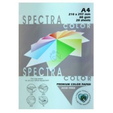 Бумага для копир.тех. А4 20л, 80г, "SPECTRA COLOR", Голубой пастель 180 300929