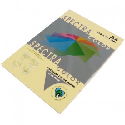 Бумага для копир.тех. А4 20л, 80г, "SPECTRA COLOR", Кремовый пастель 110/ 202052