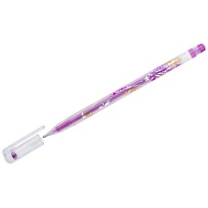 Ручка гелевая Crown "Glitter Metal Jell" розовая 1.0мм MTJ-500GLS(D) (085009)