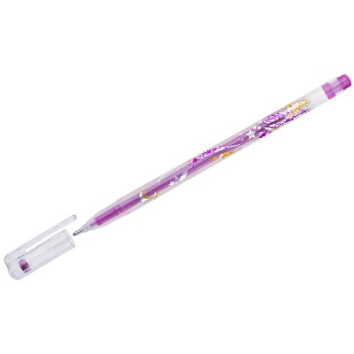 Ручка гелевая Crown "Glitter Metal Jell" розовая 1.0мм MTJ-500GLS(D) (085009)