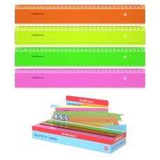 Линейка пластик 30см "Neon" желтый ERICH KRAUSE 49509
