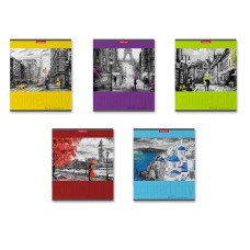 Тетрадь общая ученическая ErichKrause® Colored City, 48 листов, клетка_MIX-PACK 58275