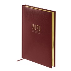 Ежедневник датированный 2026г., А5, 176л., твердый переплет, кожзам, BG "Dallas. Brown", коричневый, фольгированный срез 380057