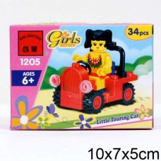 Конструктор "Машина" 34 детали в коробке 1205