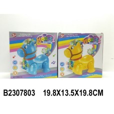Лошадка на батарейках, в ассорт.,  свет. и звук. эффекты, в/к 19,8*13,5*19,8 см 2307803