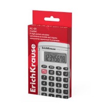 Калькулятор карманный 8-разрядов ErichKrause PC-131 Classic, белый 1шт 62015
