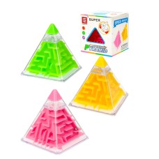 Головоломка.3D лабиринт  (5,6х5,9 см, в коробке. 3 цвета микс) ( Арт. Y14494006)