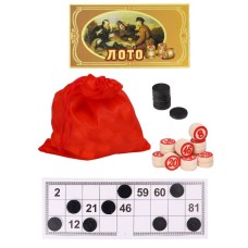 Лото деревянное (23х11х6 см) в коробке (Арт. AN02555)
