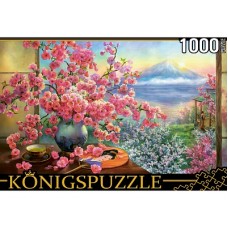 29. Konigspuzzle. ПАЗЛЫ 1000 элементов. РУКK1000-3819 О. ДАНДОРФ. БУКЕТ САКУРЫ