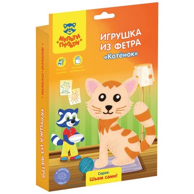 Игрушка из фетра Мульти-Пульти "Котенок" 300841