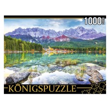 Konigspuzzle. ПАЗЛЫ 1000 элементов. ГИK1000-0639 ГЕРМАНИЯ. ОЗЕРО АЙБЗЕЕ