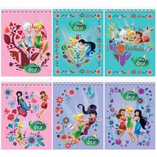 Блокнот А6 40л. на гребне Hatber "Disney. Феи" Хатбер 282296