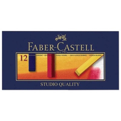 Пастель художеств. FABER-CASTELL "Gofa", мягкая, 12 цв., картонная коробка, 128312