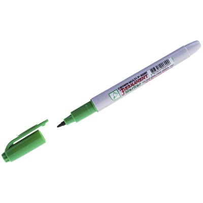 Маркер перманентный Crown "Multi Marker Super Slim" зеленый, пулевидный, 1мм 207901