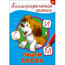 ПРОФ-ПРЕСС. Каллиграфическая пропись А4, Пишем слова