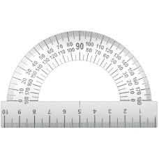 Транспортир 10см ArtSpace, 180°, металл. ТС-10 Спейс 162033