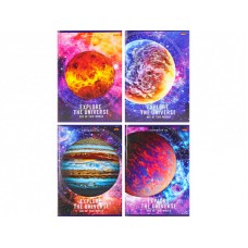 Тетрадь КЛЕТКА 96л. КОСМИЧЕСКИЕ ИССЛЕДОВАНИЯ(96-6497) обл-мелов. карт, второй блок 145х203 96-6497