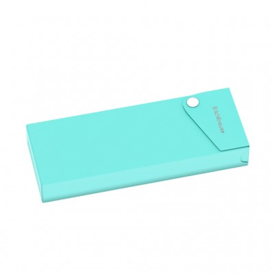 Пенал пластиковый ErichKrause® Diagonal Pastel Mint, мятный (в пакете по 4 шт.) 53519