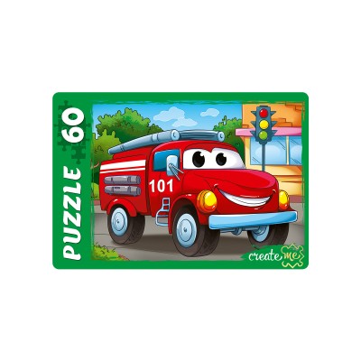 ПАЗЛ 60 элементов. ПОЖАРНАЯ МАШИНКА (Арт. У60-7215)