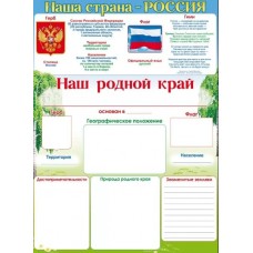 Плакат "Наша страна-Россия!", изд.: Горчаков 460708299941184741