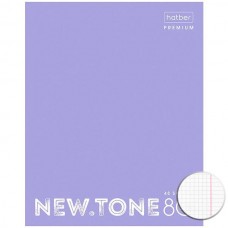 Тетрадь 48л клетка ламин "NEWtone PASTEL" лаванда HATBER-PREMIUM 48Т5лA1_05019 222658