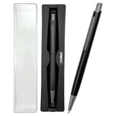 Ручка в футляре DH-84 INTELLIGENT (син) 1,0мм, Черная, автоматическая, матовый корпус, в пластиковом футляре 331990
